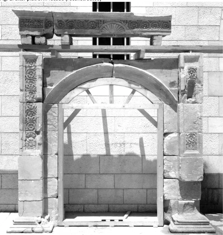 Archival photograph of an architectural doorway
