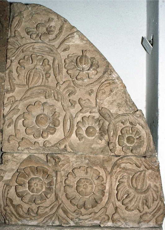 Photographed carved architectural relief