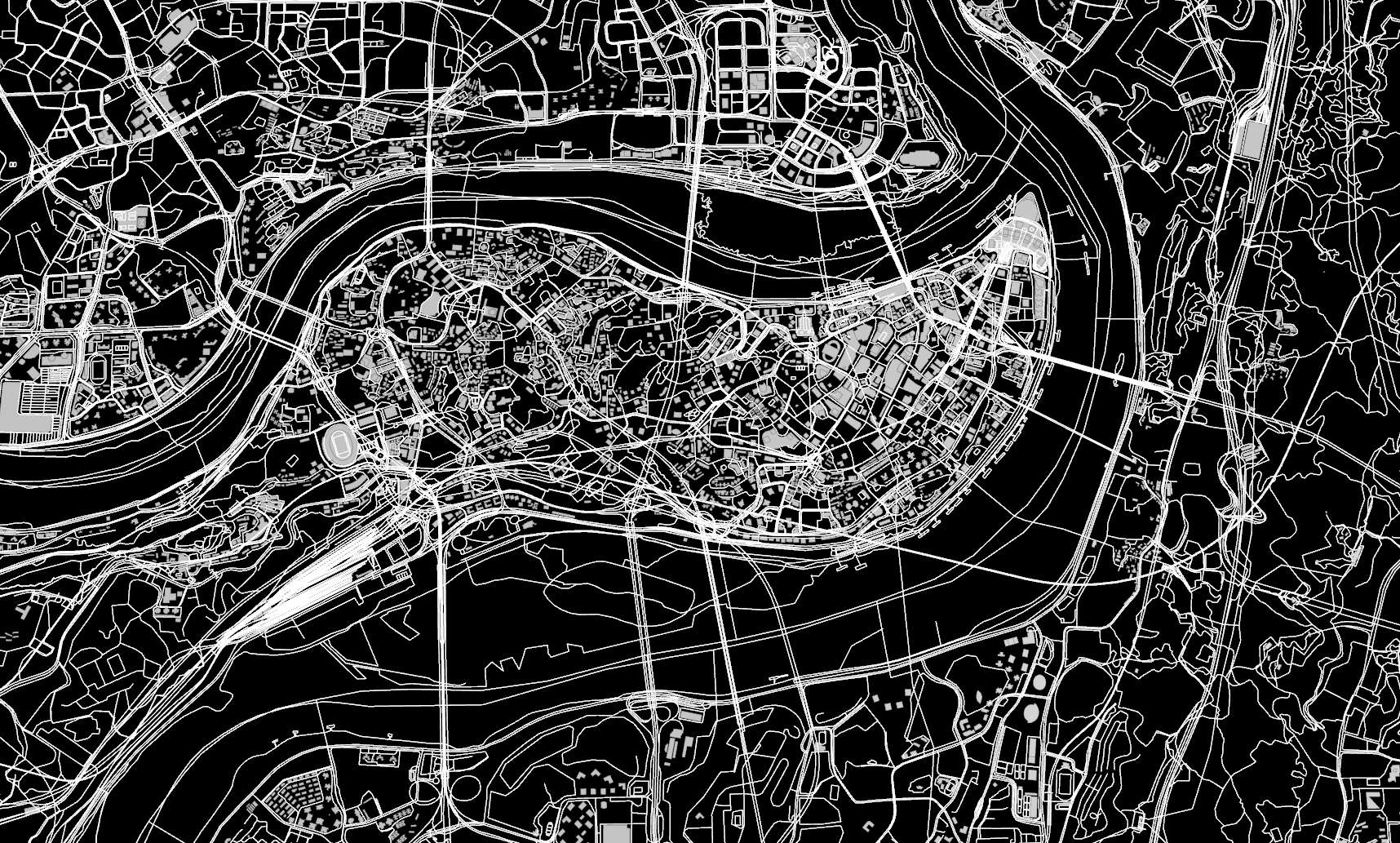 Building data extracted from OpenStreetMap