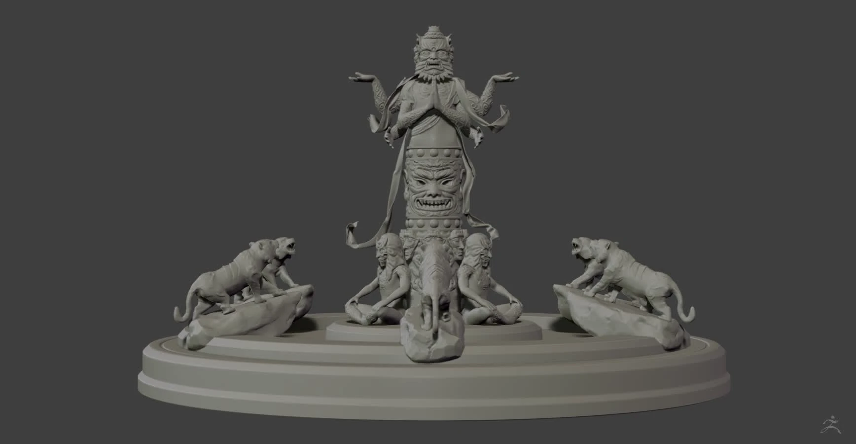 Nuo digital sculpture