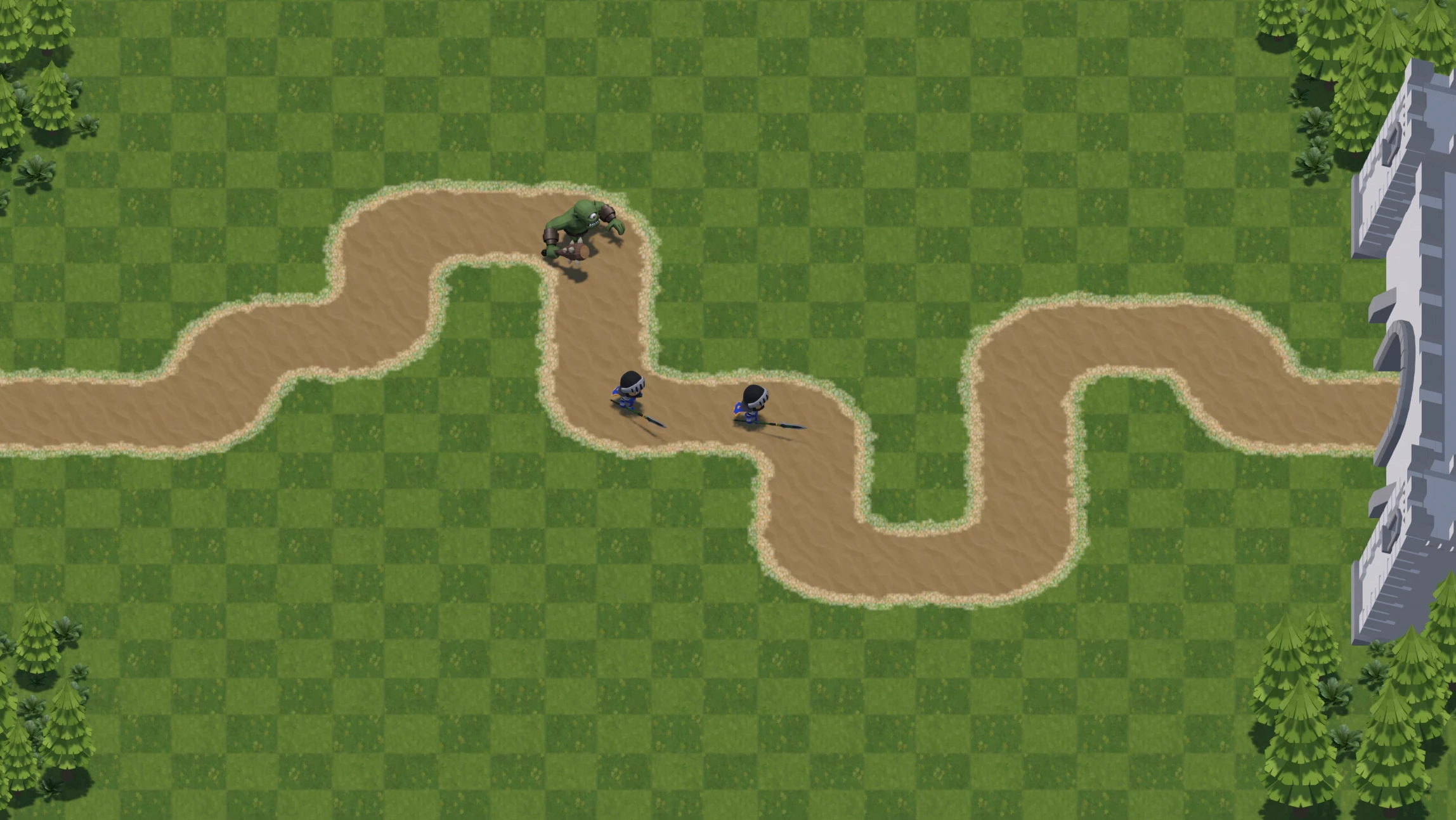 Terrain and path layout generated by the PDG workflow
