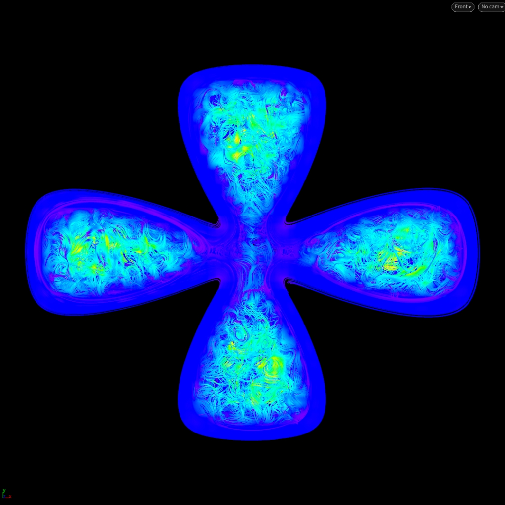 Volume trail based on velocity